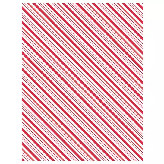 Candy Cane Striped Scrapbook Paper - 8 1/2 x 11, Hobby Lobby