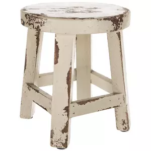 Distressed Stool Plant Stand