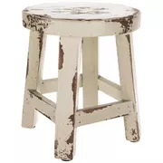 Distressed Stool Plant Stand