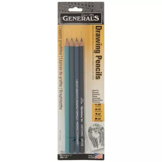 General's Semi-Hex Graphite Drawing Pencils - 12 Piece Set, Hobby Lobby