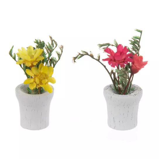 Easter Miniature and Small Flower Pots With Miniature and Small Artificial  Flowers 