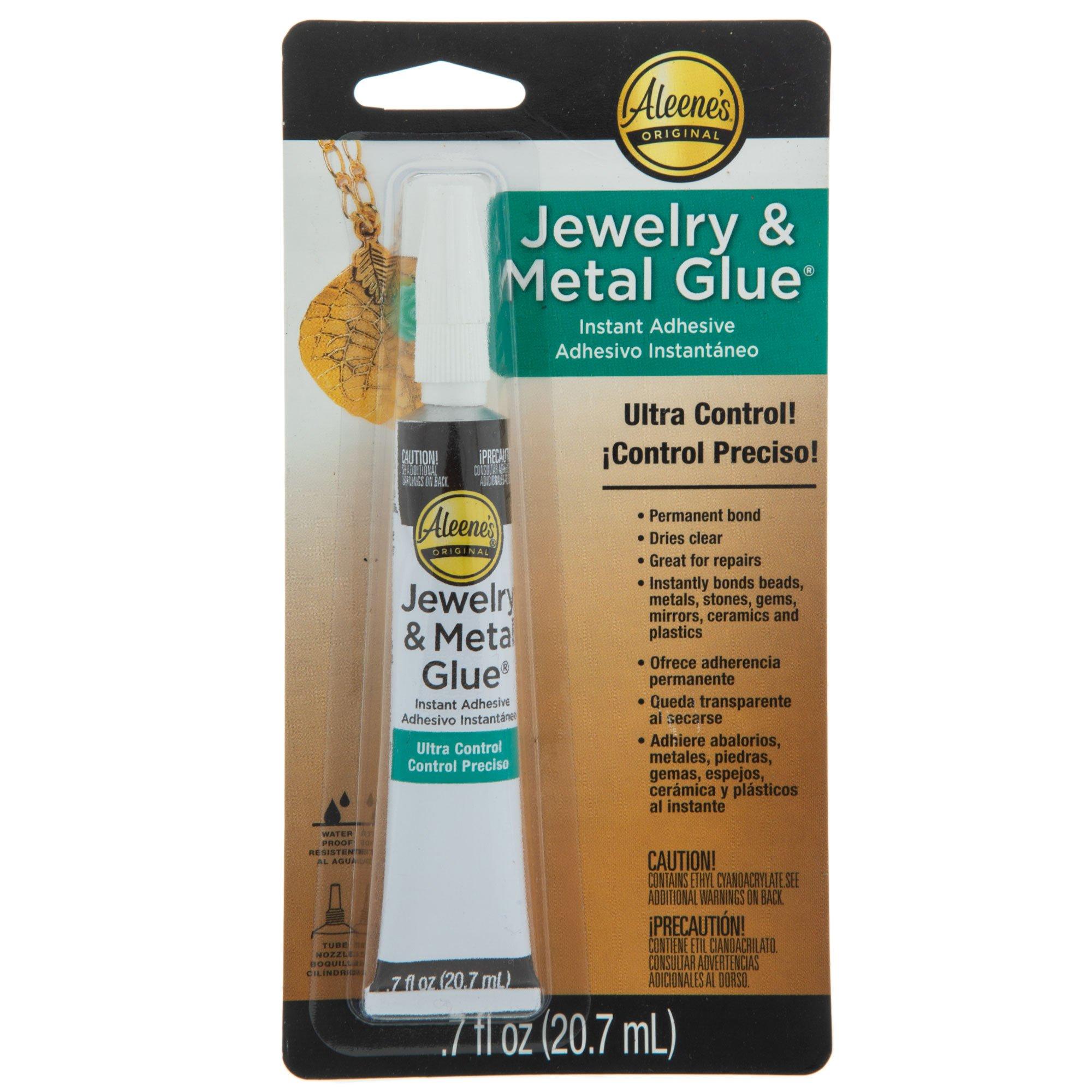 Aleenes Jewelry & Metal Glue - 3 count, 0.3 fl oz tube