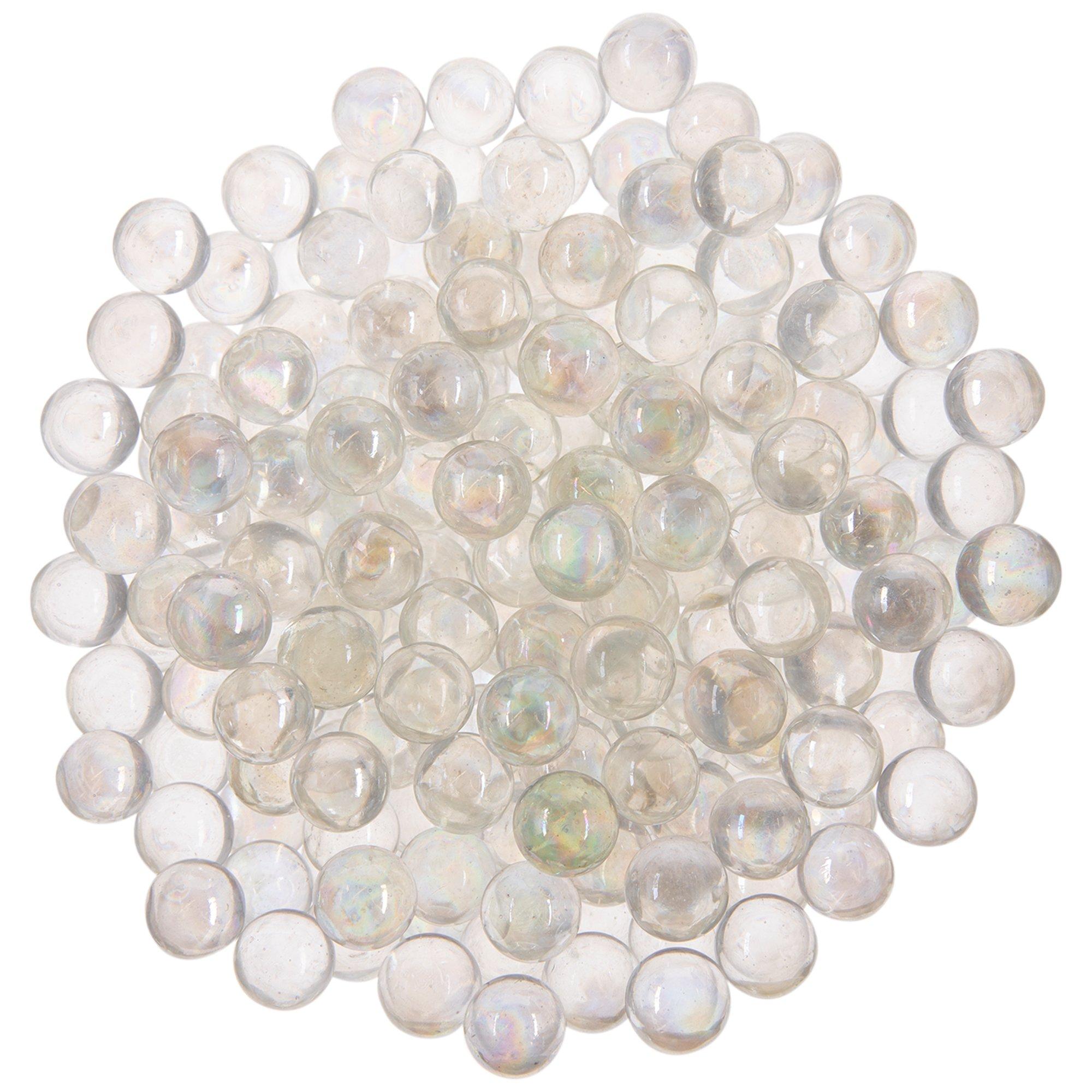 Flat Iridescent Marbles (5 Pound Bag)