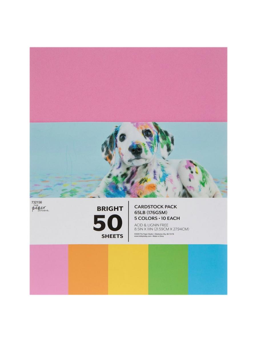 Bright Cardstock Paper Pack | Hobby Lobby | 732156