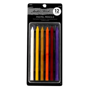 Bright Pastel Chalk Pencils - 6 Piece Set