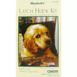 Puppy Love Latch Hook Rug Kit