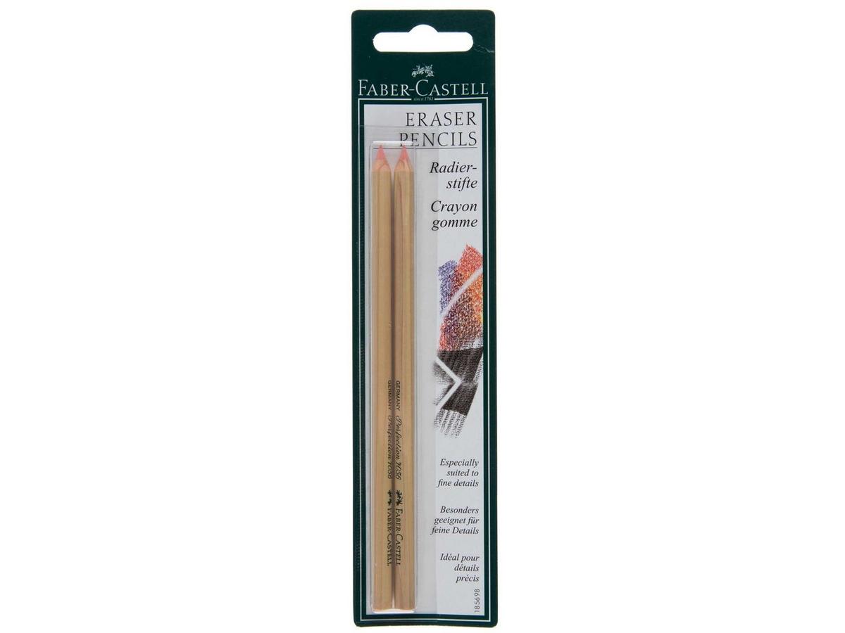 Faber-Castell Perfection - Lot De 2 Crayons Gomme - Gomme Caoutchouc Pour Précision