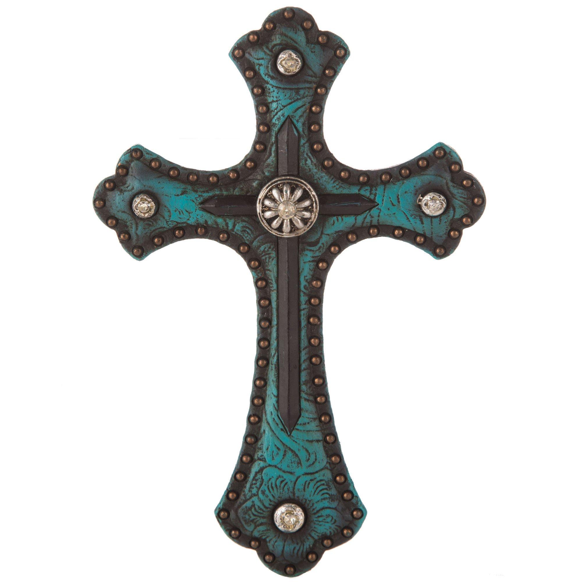 Turquoise Western Wall Cross Hobby Lobby 744995