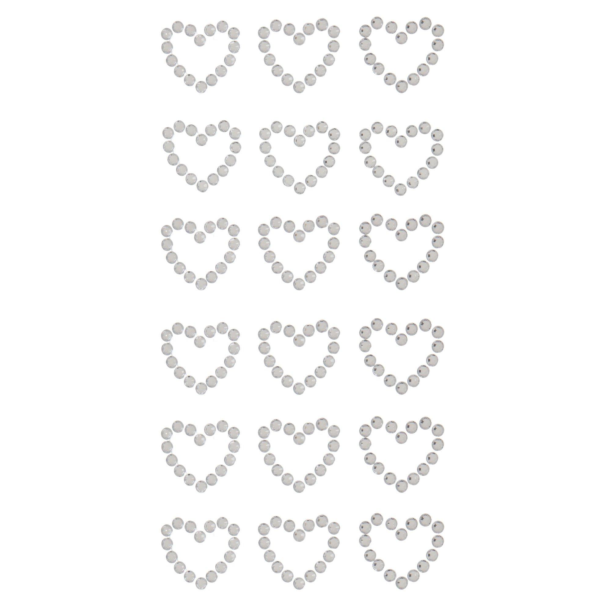Open Heart Rhinestone Stickers Hobby Lobby 745984