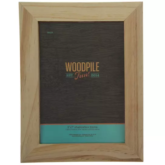 Unfinished Pine Wood Frame Shadowbox 4x6 5x7 Craft Frames