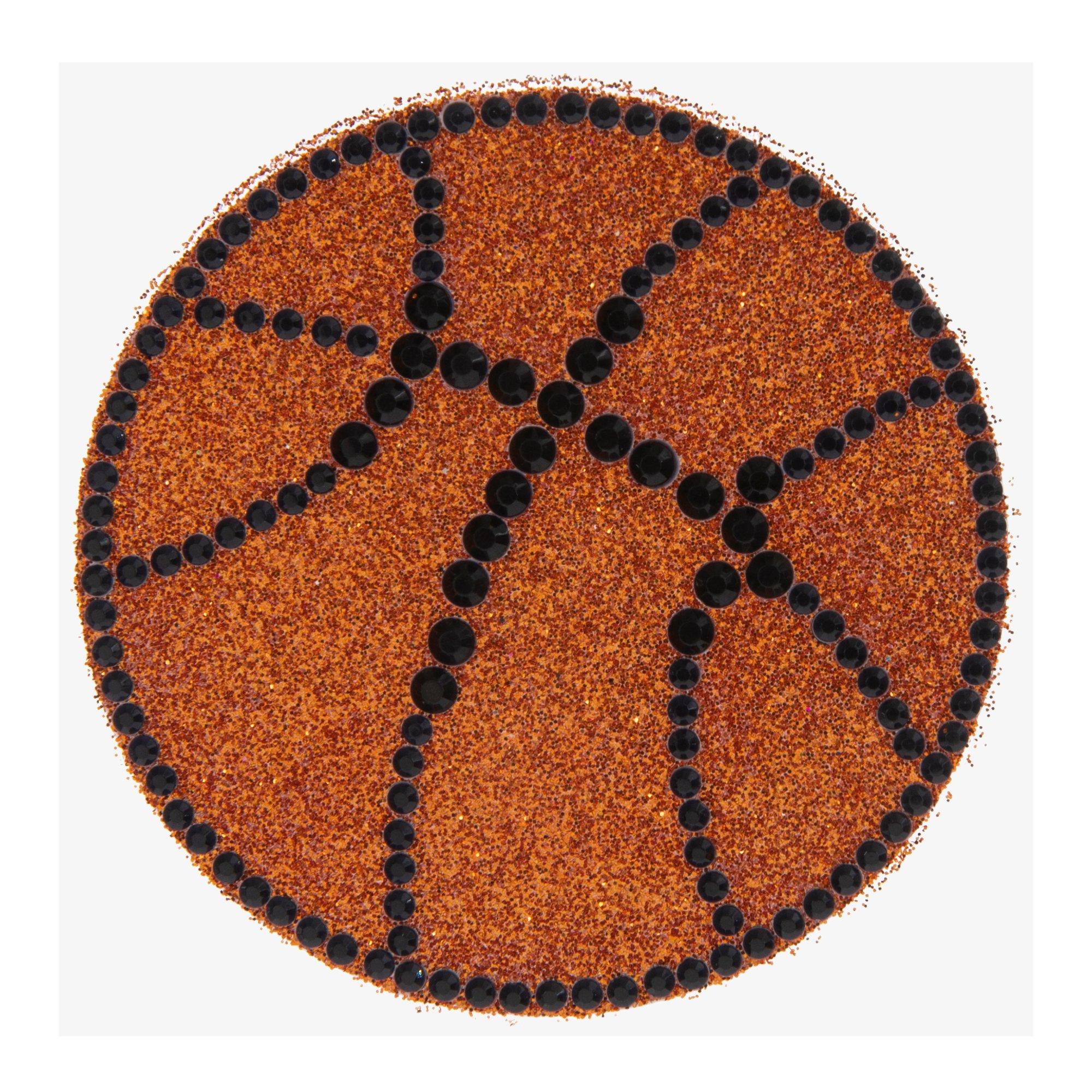 Basketball Glitter & Rhinestone Sticker | Hobby Lobby | 749424