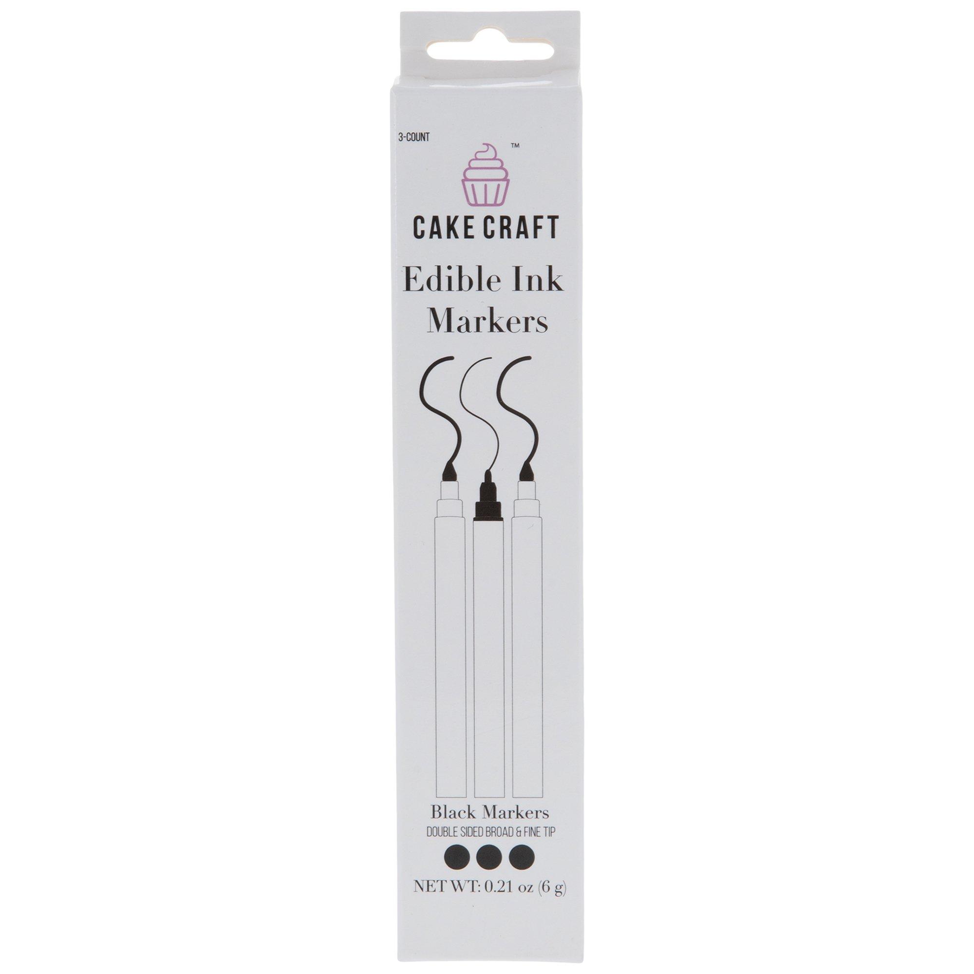 Cake Craft Primary Colors Edible Ink Markers - 5 ct