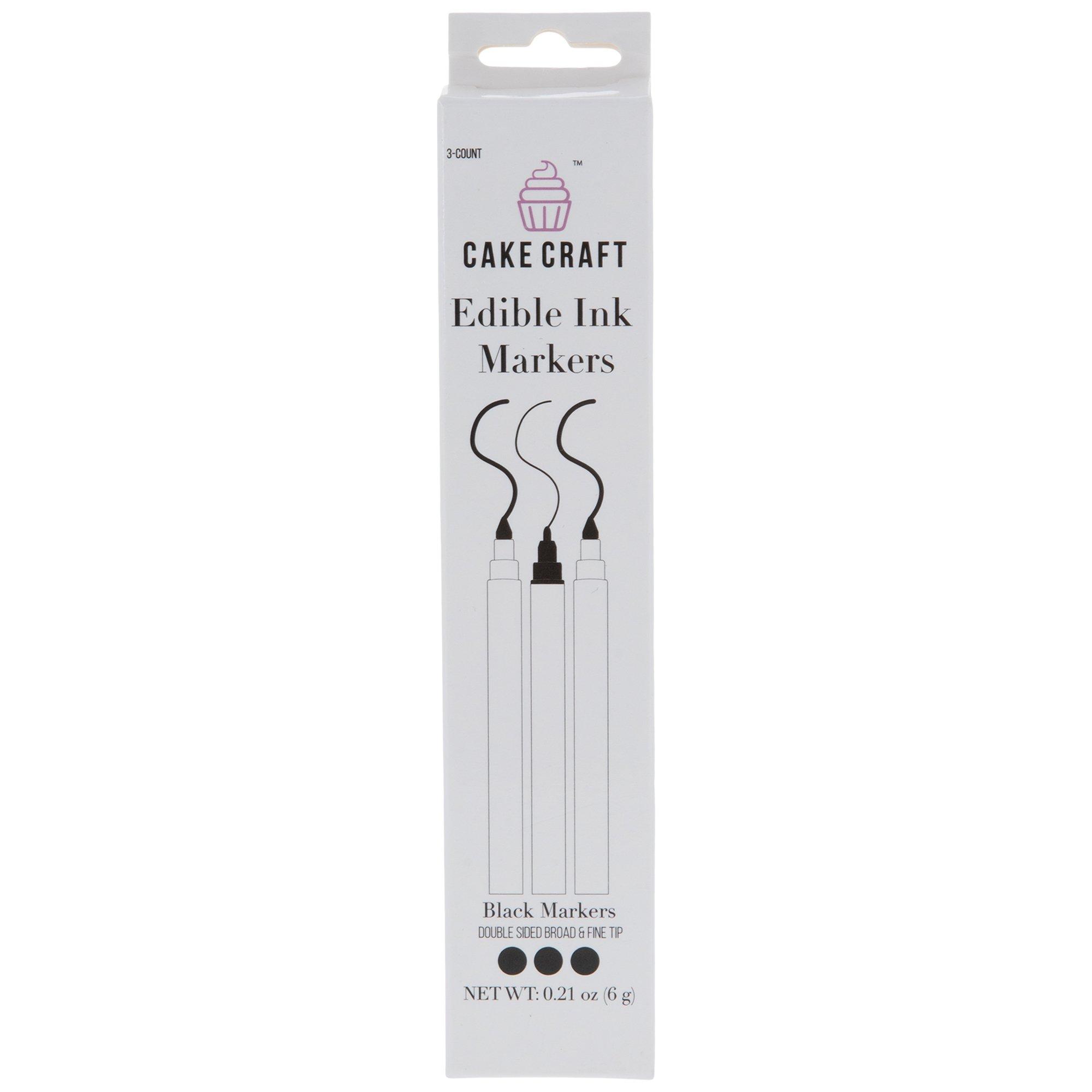 Black Edible Ink Markers 3 Piece Set Hobby Lobby 751461