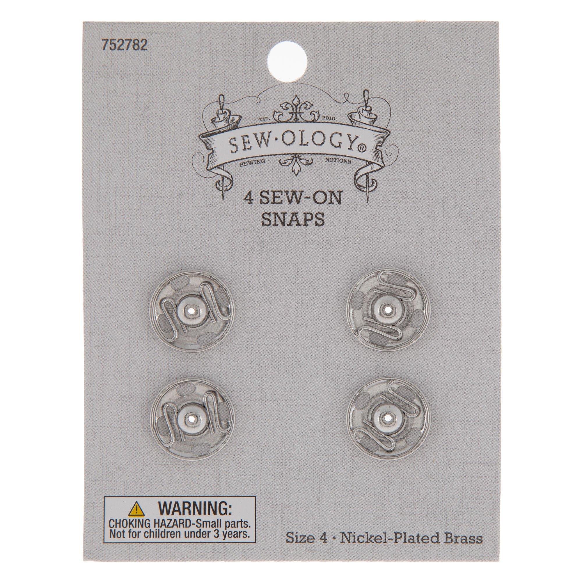Assorted Sew-On Snaps - 36/Box - Nickel - WAWAK Sewing Supplies