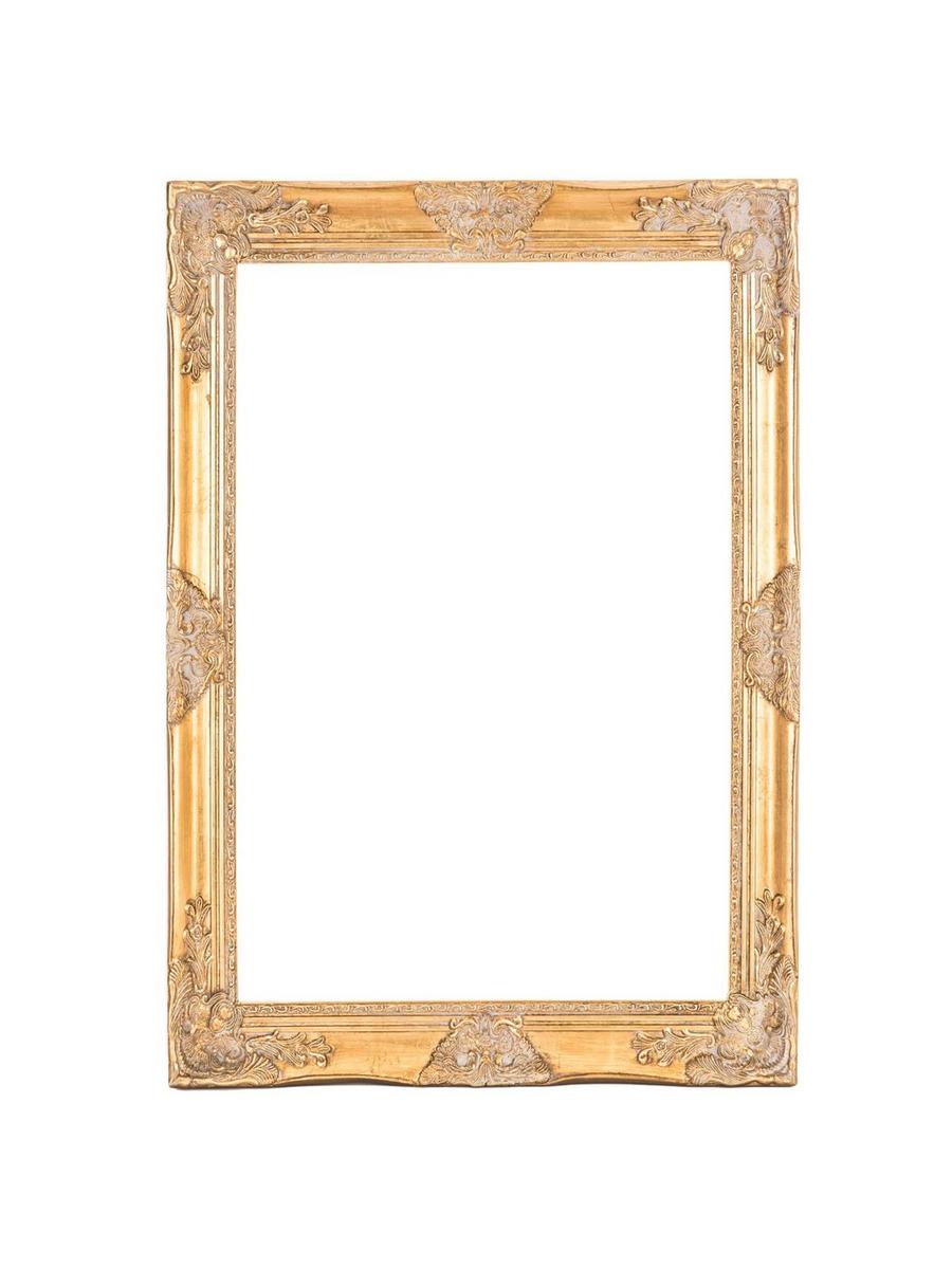 Antique Gold Wood Open Frame