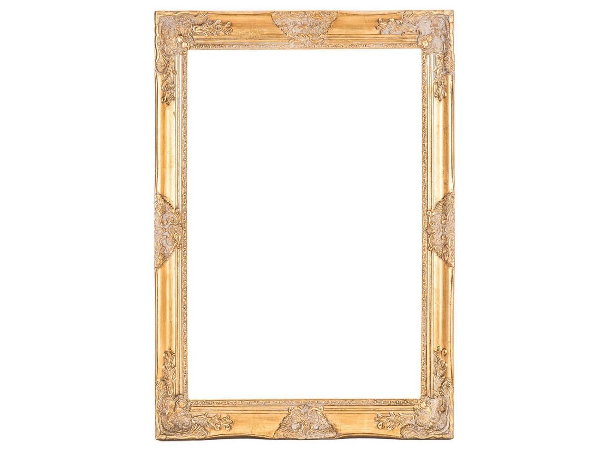 Antique Gold Wood Open Frame
