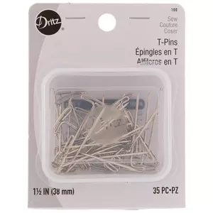 T Pins, 100 Pcs 2 Inch - Nickel Plated Steel Wire Wig T-pins with Plastic  Box