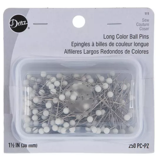 Long Pearlized Pins - Size 24, Hobby Lobby