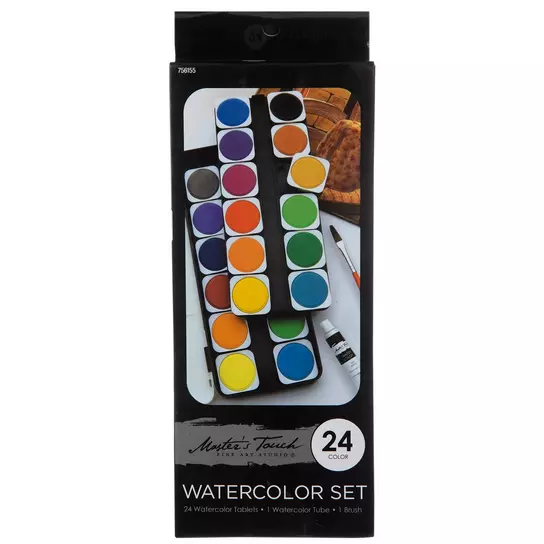 Watercolor Paint Set for Kids - 36 Water Colors Artist Painting Supplies  Kit with Brushes, Refillable Brush Color Pens, Paper Pad, Pencil & Eraser