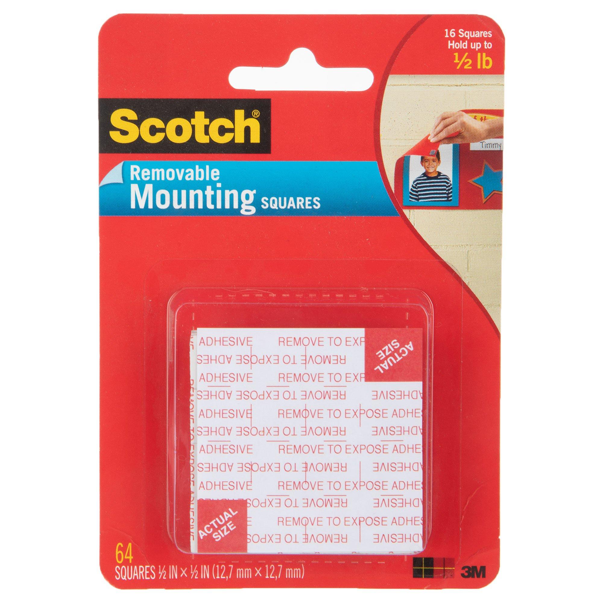Scotch Removable Foam Mounting Squares Hobby Lobby 758383