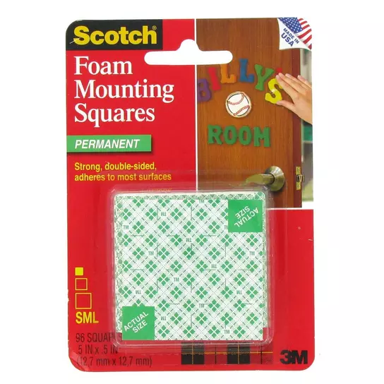 Permanent Mounting Squares, Hobby Lobby