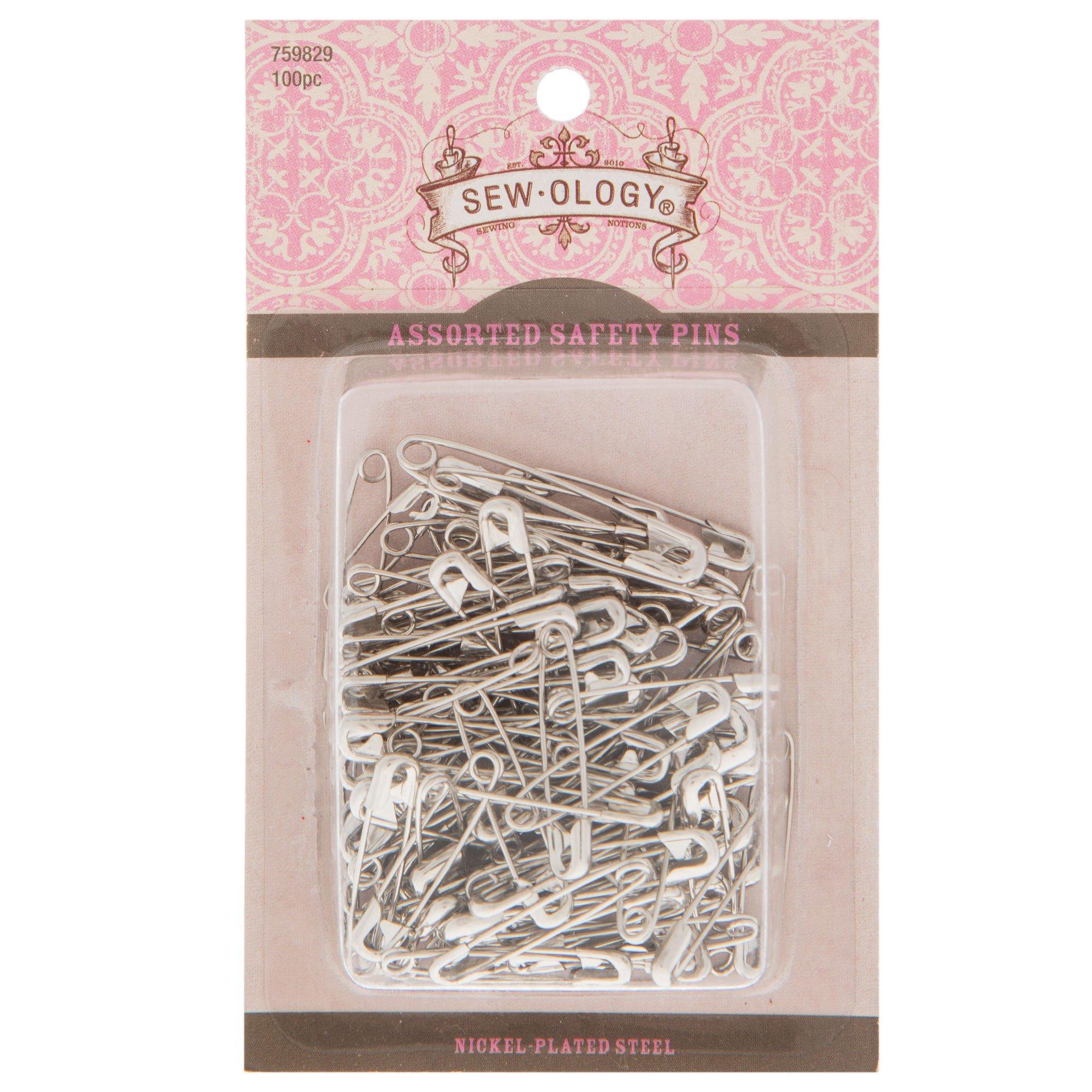 Assorted Nickel Safety Pins Hobby Lobby 759829