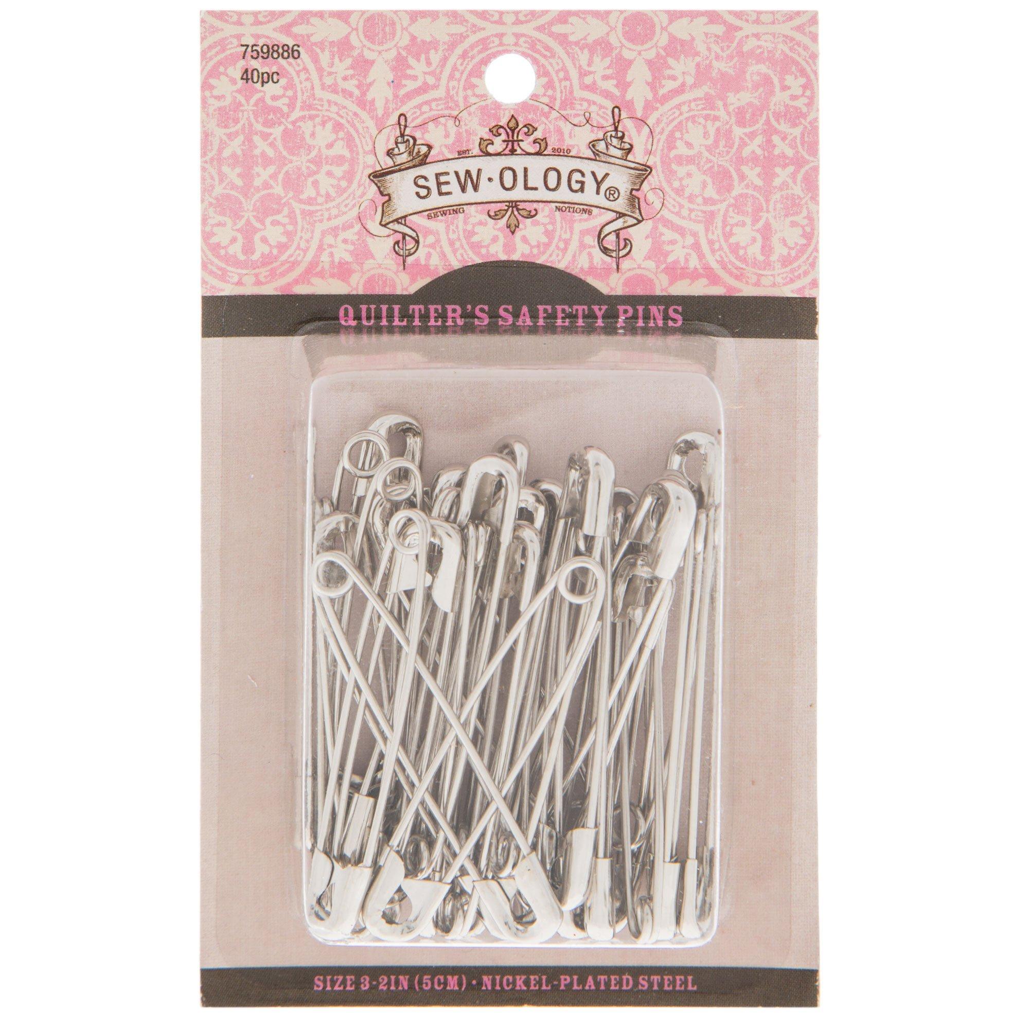 Nickel Quilter's Safety Pins Size 3 Hobby Lobby 759886