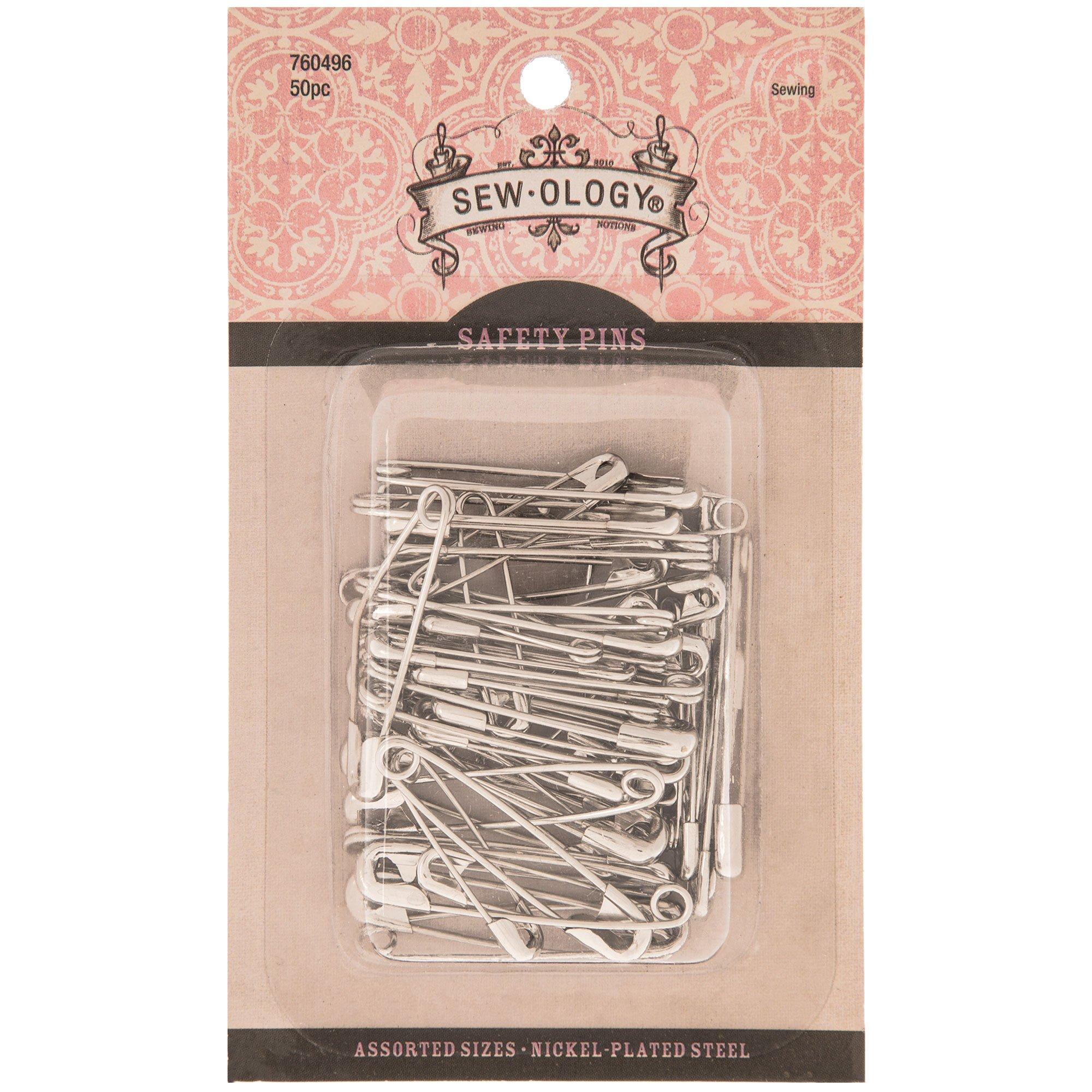 Nickel Safety Pins Size 1 & 2 Hobby Lobby 760496