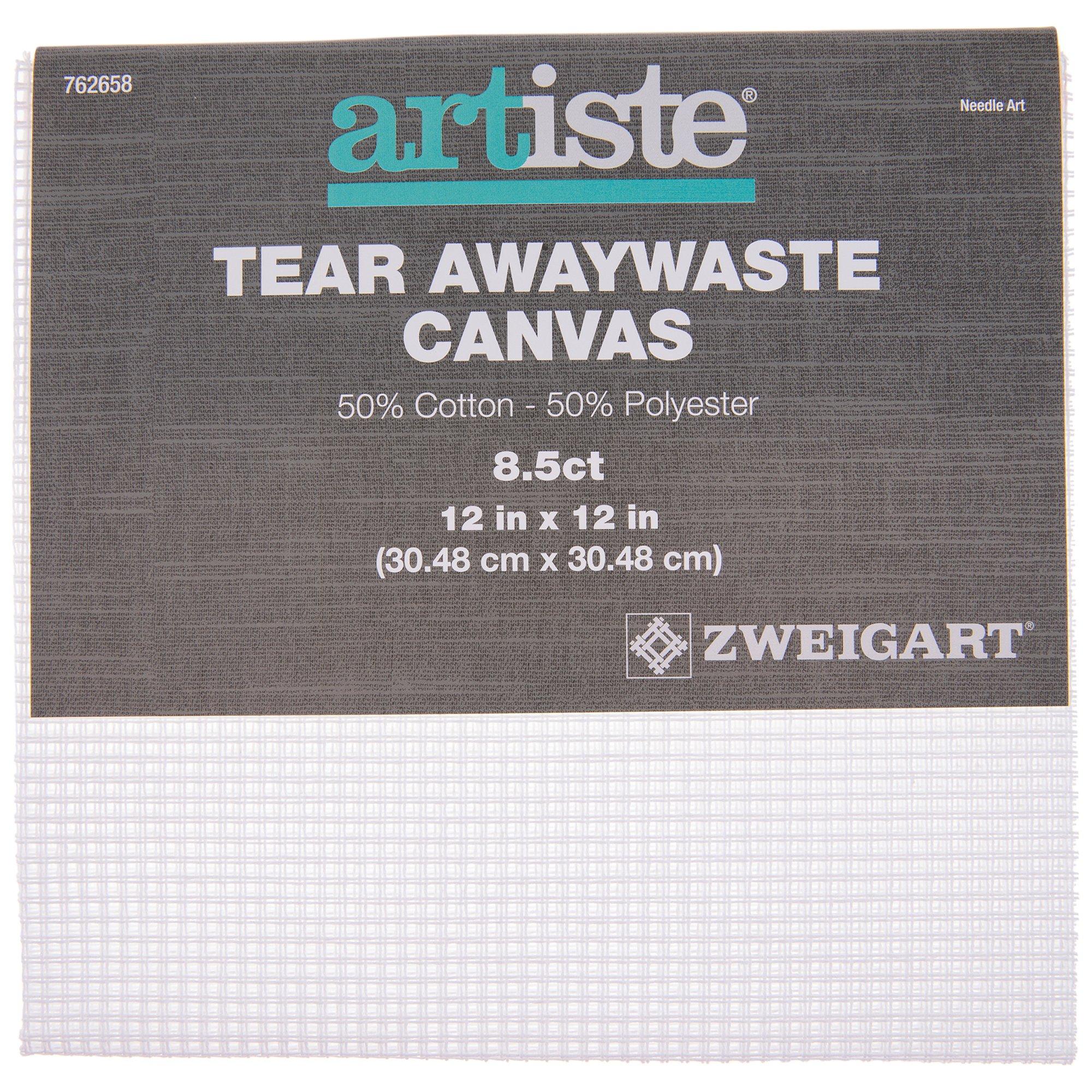 MCG 4 Textiles 14 Count Fid Weave 8.5 Count Tear Away Waste Cross Stitch  Fabric
