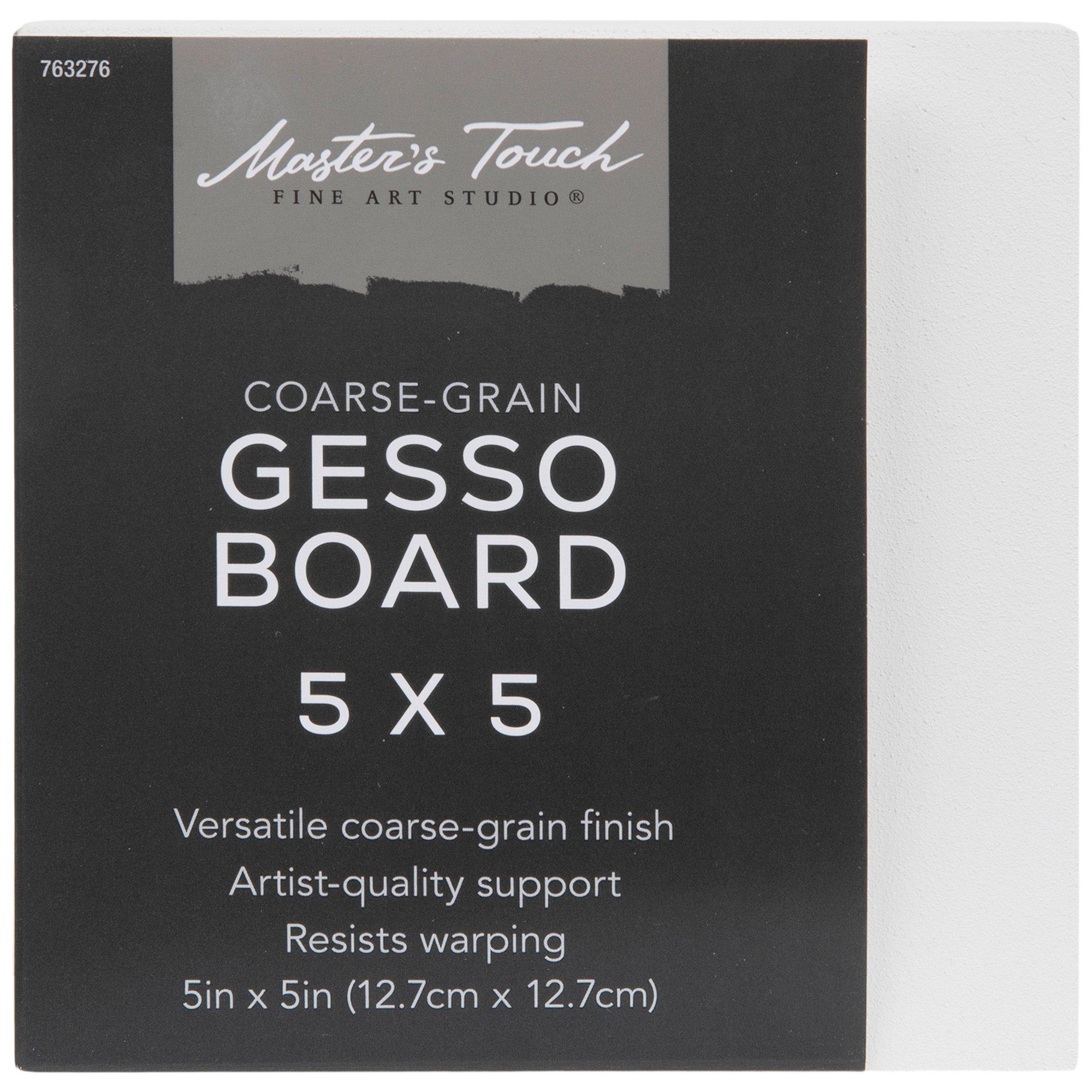 Master's Touch White Cradled Artist Gesso Board 5" x 5" dimensions view 1