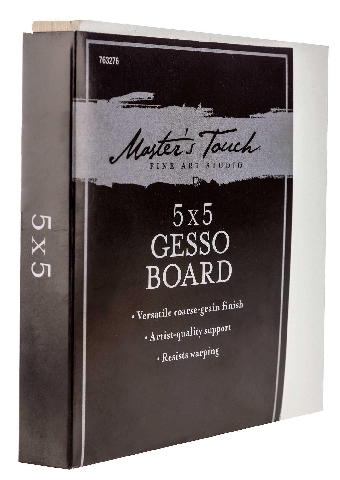 Master's Touch White Cradled Artist Gesso Board 5" x 5" Hobby Lobby 763276