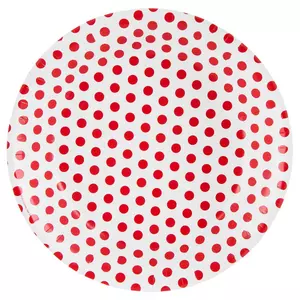 Red and White Polka Dot Small Paper Squeeze Cups Set of 20 - Modern Lola
