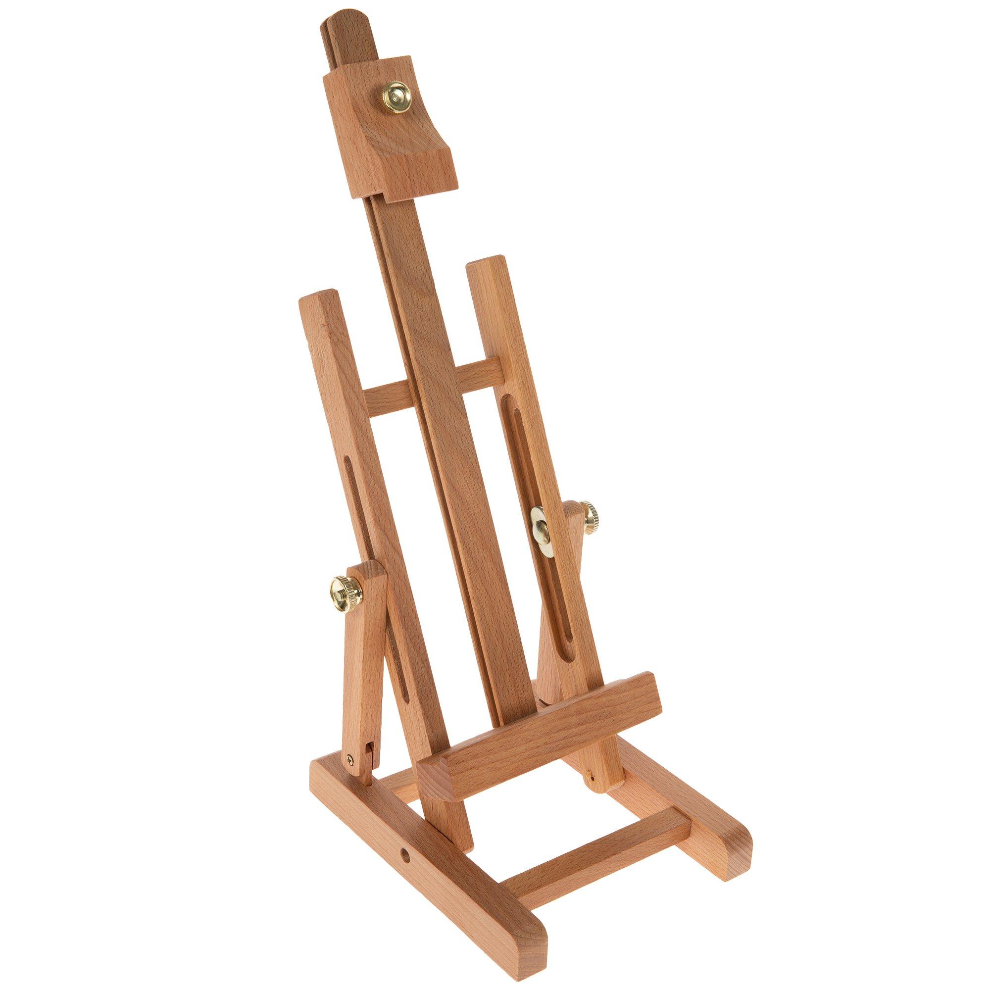 Louise Maelys Tabletop Easel Beechwood Art Easel for Painting Canvases Table Easel Stand for Painters Painting by Numbers, St