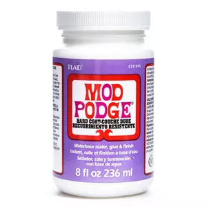  Mod Podge Waterbase Sealer, Glue and Finish for Outdoor  (8-Ounce), CS11220 Clear Finish