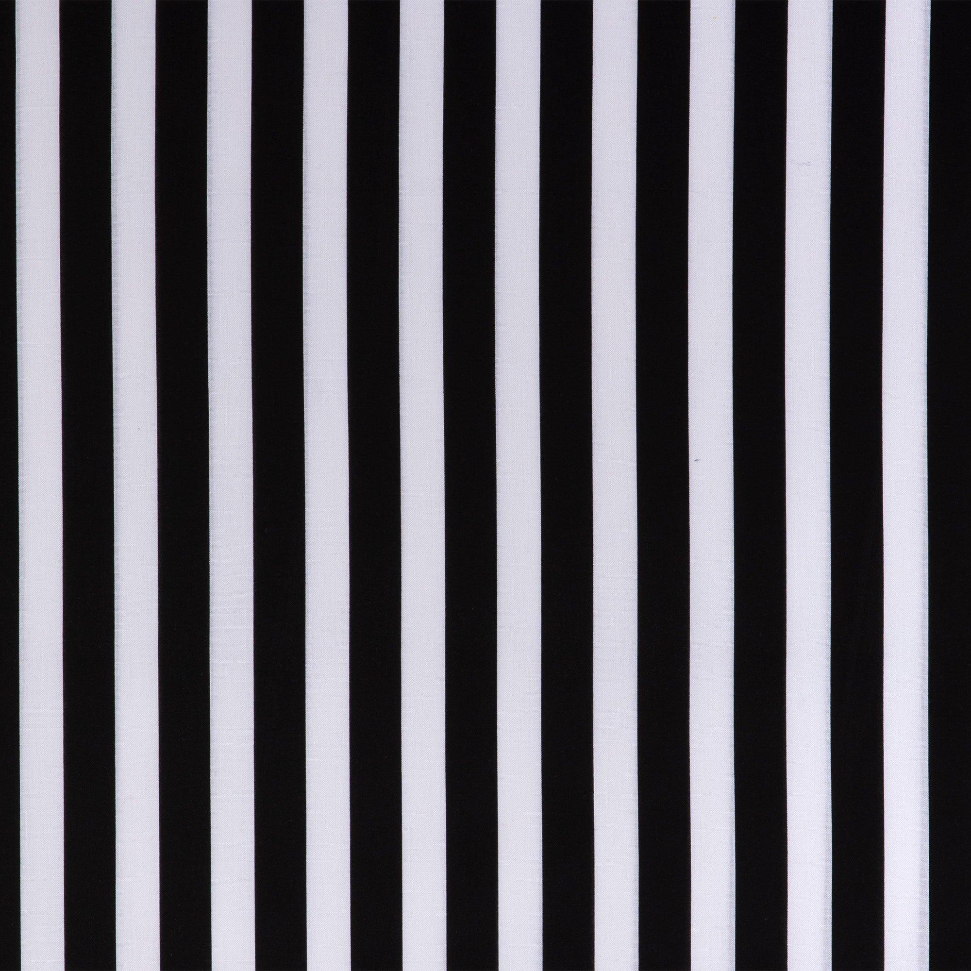 Black & White Striped Cotton Apparel Fabric Hobby Lobby 773259