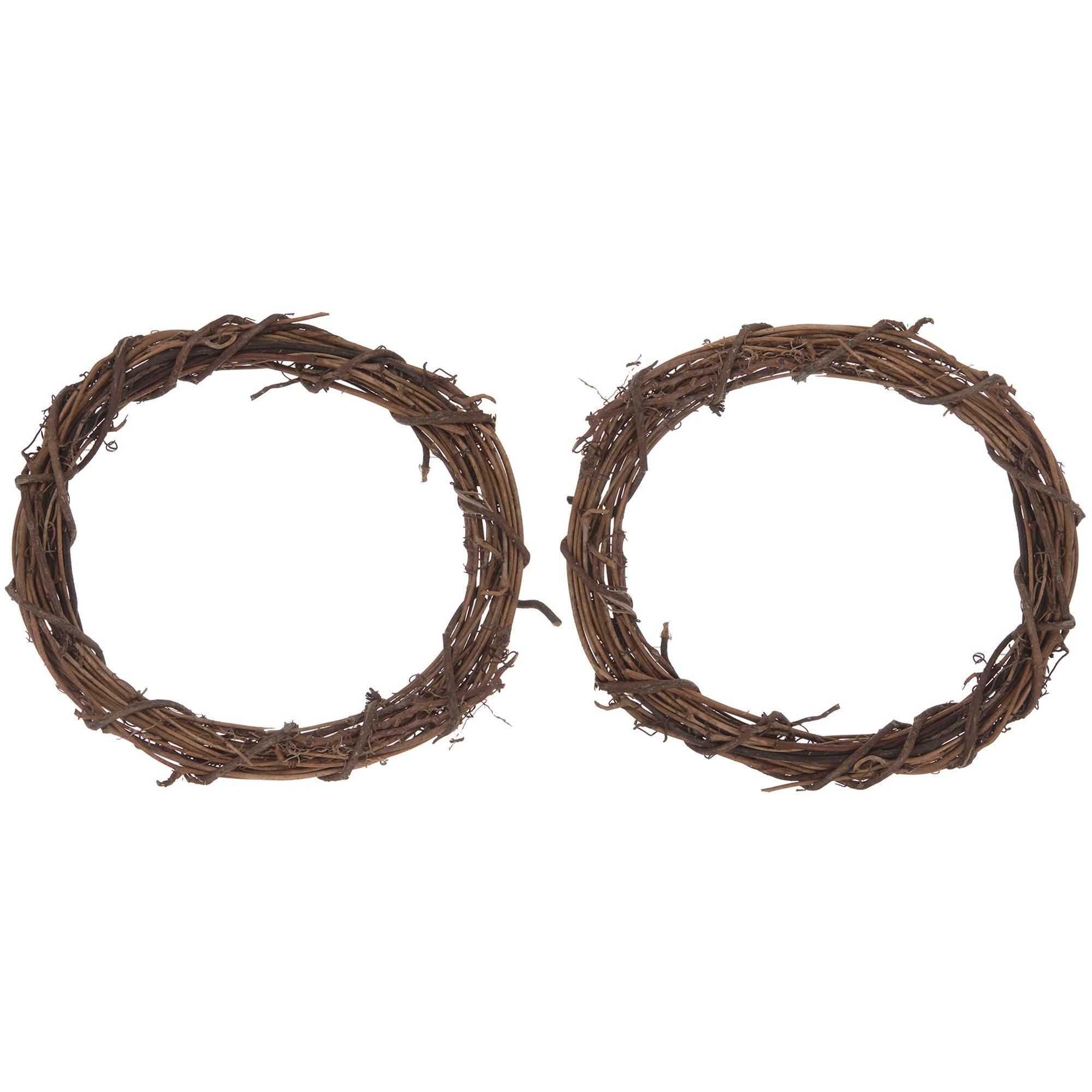 Dried Natural Grapevine Twig Garland - Use to Craft Rustic Vine Wreaths,  and Swags (15 Foot Long x 1/2 inch Diameter) Decorate with Lights