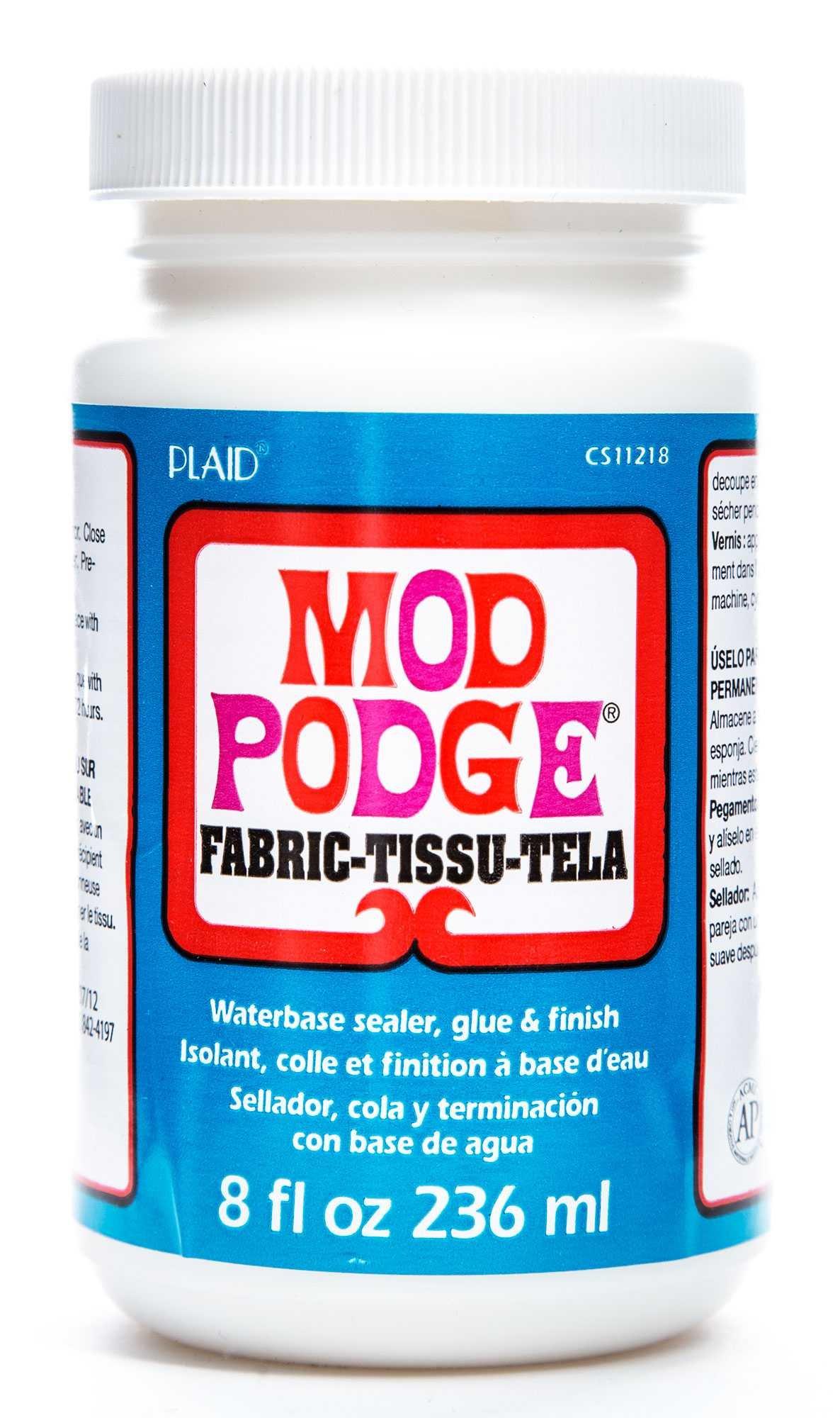  Mod Podge Eight Fabric, 8-Ounce, Transparent, 8 Fl Oz