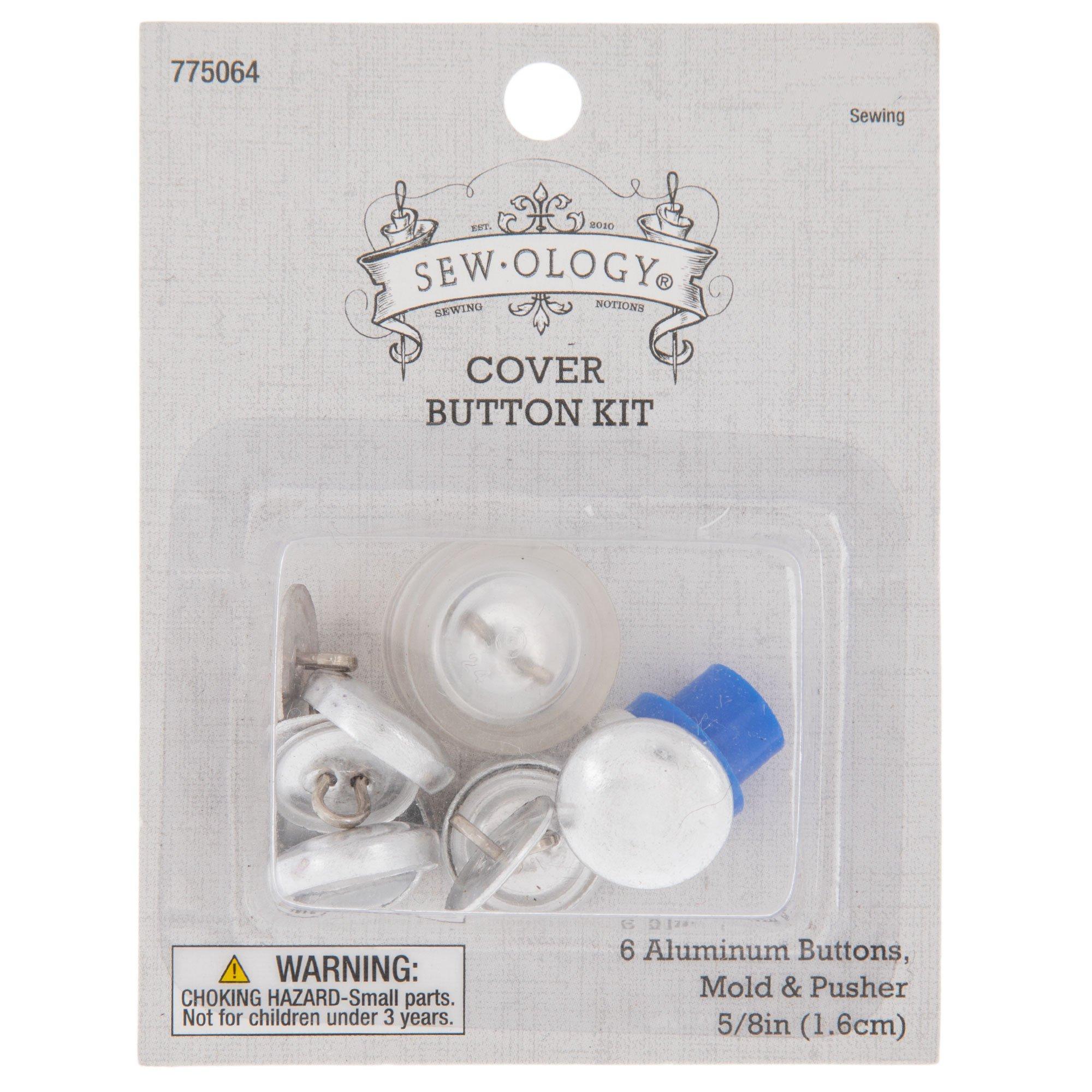 Cover Button Kit with 5 Different Size Buttons & Tools, Make Your Own  Buttons, DIY Fabric Button with Maker, 100 Button Sets & 5 Tools
