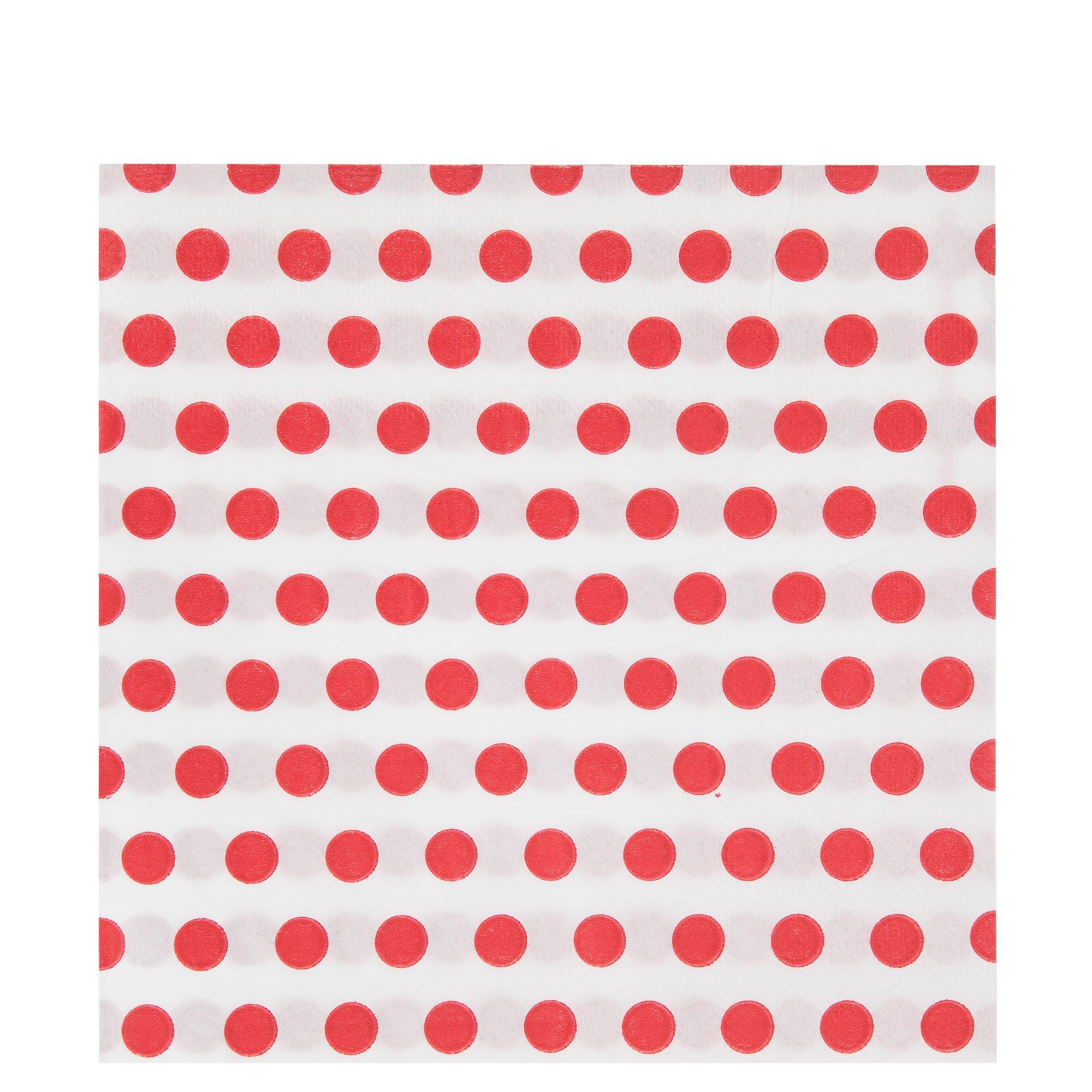 Red/White Polka Dot Ribbon 2.5. - Fisch Floral Supply