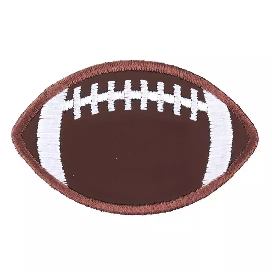 Chenille Football - Iron on Applique/Embroidered Patch
