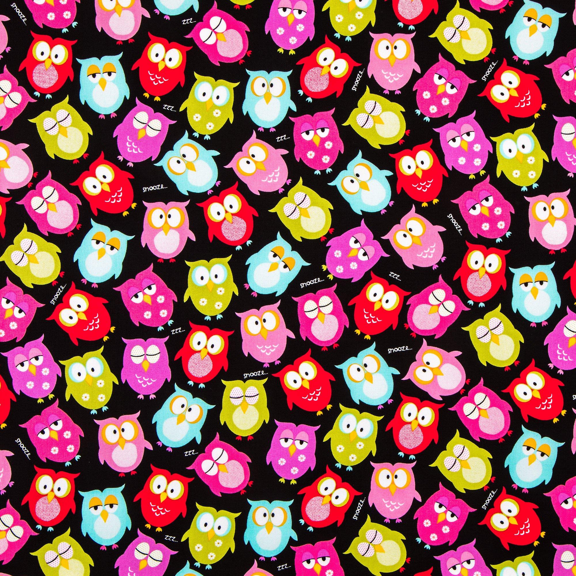 Bright Owls Cotton Calico Fabric | Hobby Lobby | 780189