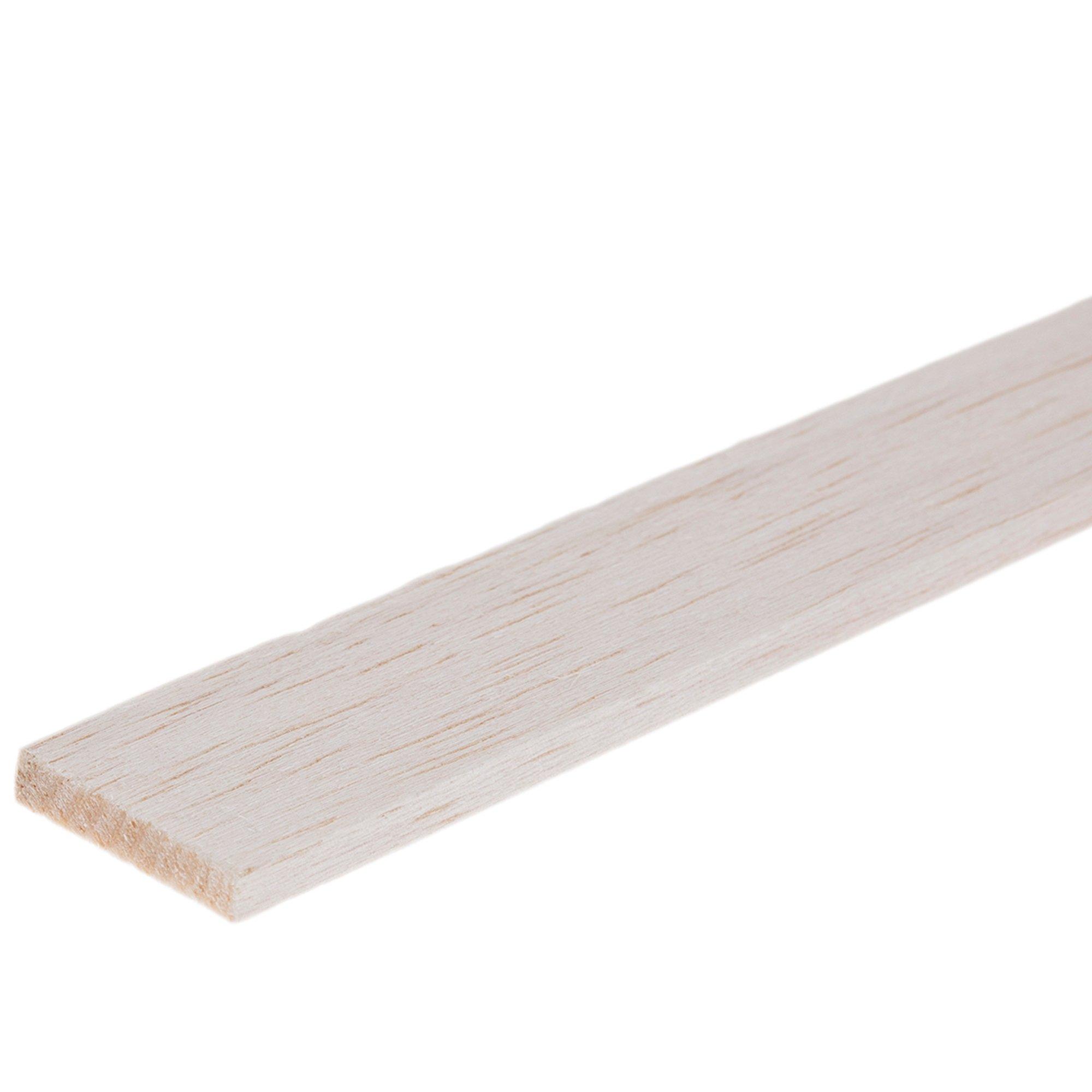 Midwest Products Balsa Wood Sheets - 6 Pieces, 1 x 1 x 36