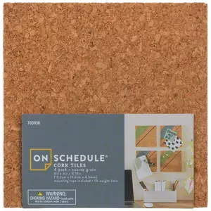 53218.01 Navaris Hexagon Cork Board Tiles (Set of 10) - Self Adhesive Cork  Board Tiles for Walls 5/8 inch Thick - Includes 50 Wood Push P