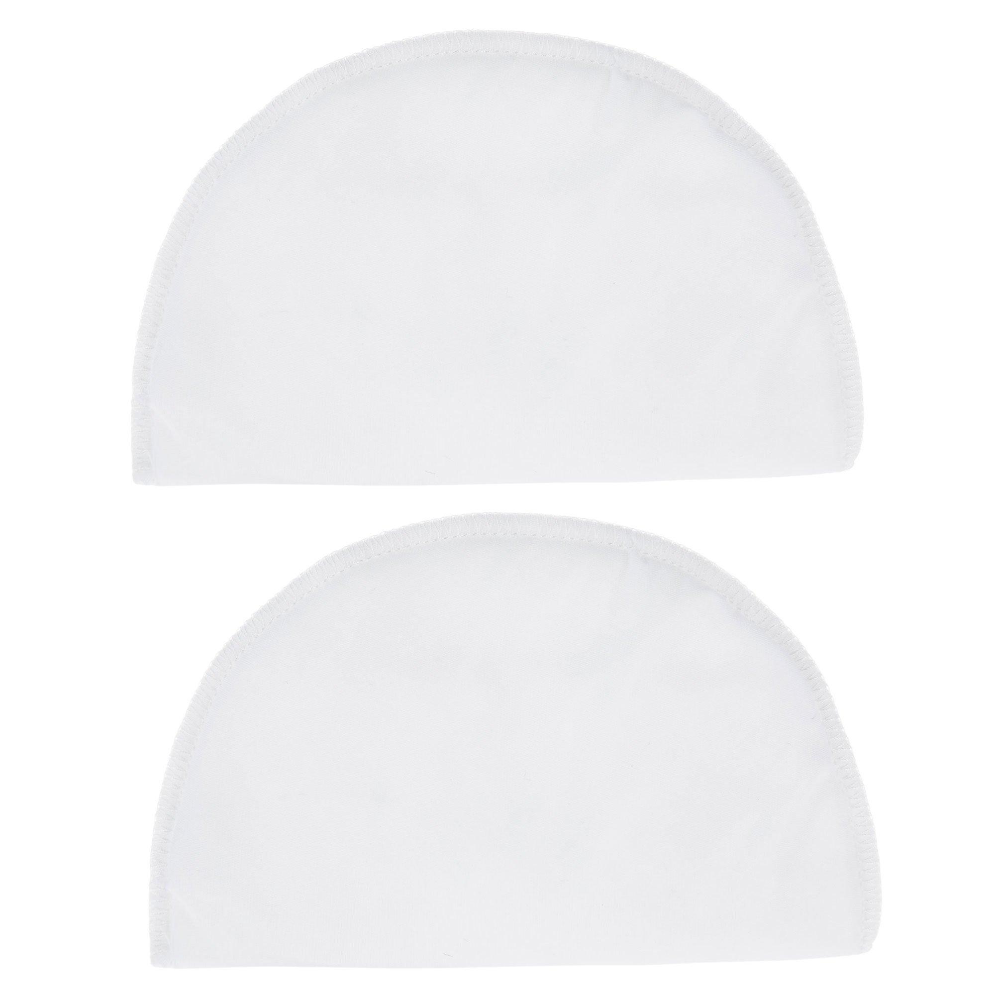 1/4 Covered All-Purpose Shoulder Pads-White 2/Pkg