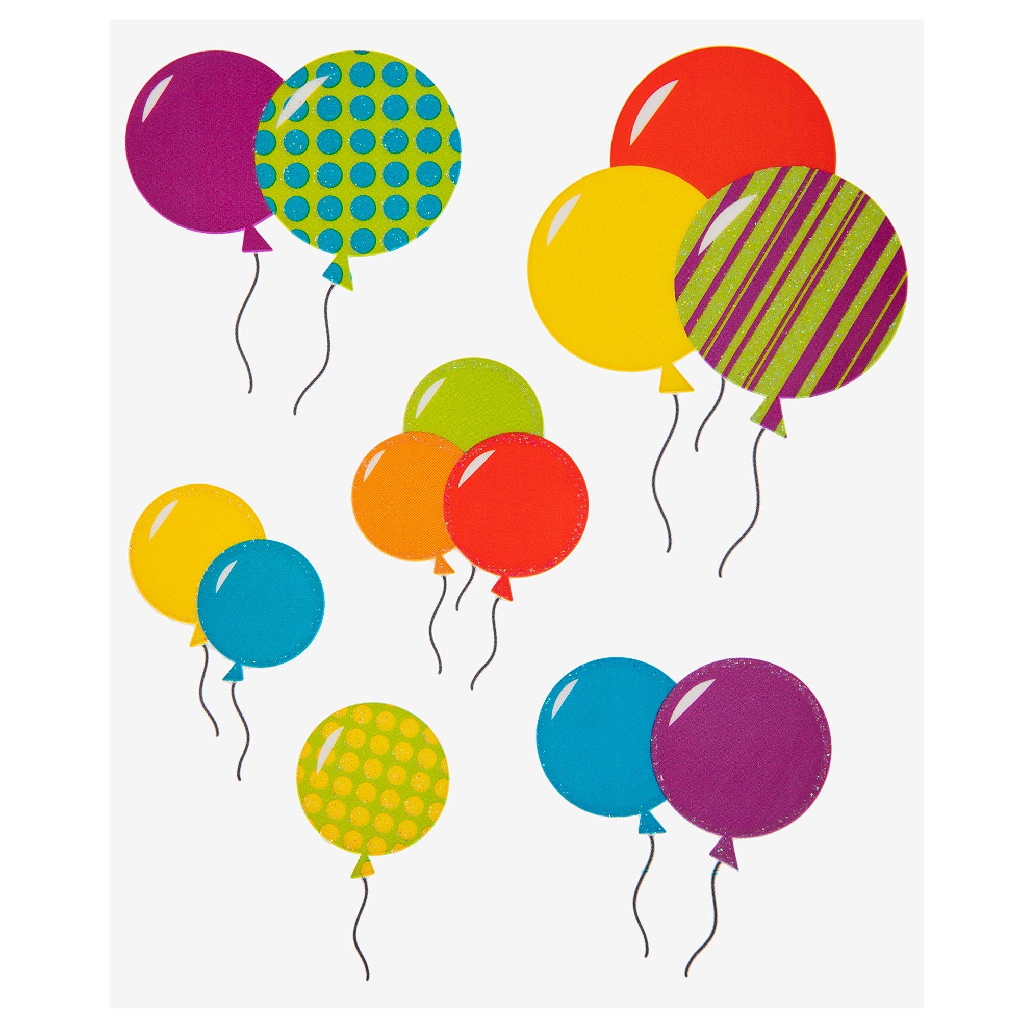 Birthday Balloon Glitter Stickers Hobby Lobby 789339