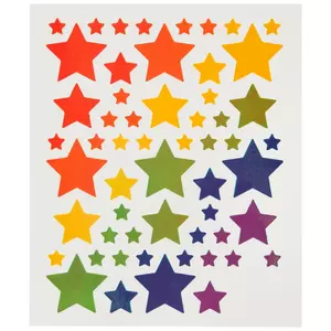 Silver Holographic Star Stickers, Hobby Lobby