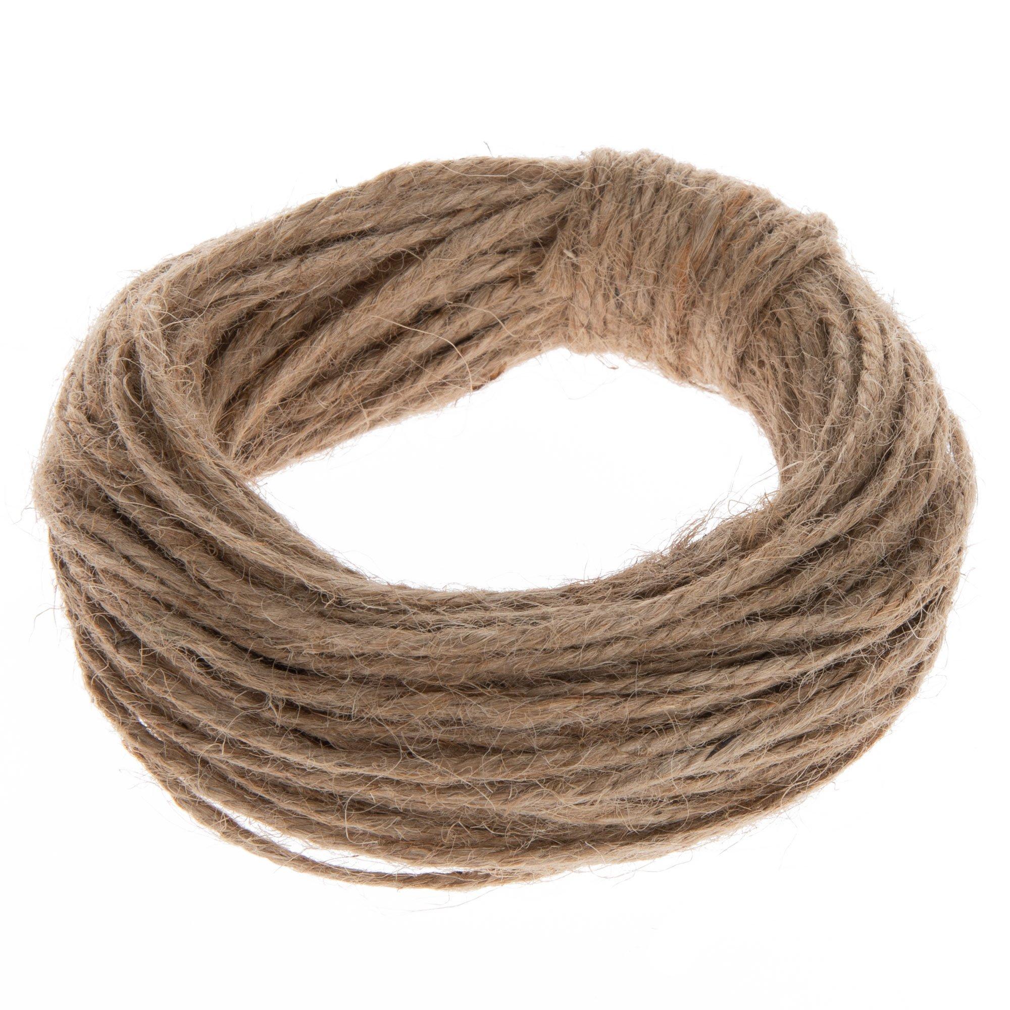 Natural Jute Cord, Chunky Hessian / Burlap Rope Arts & Crafts twine String,  Sisal 