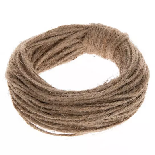 Wired Jute Cord Weaving Jute Rope Tag Decoration Line Bucket  Twine-Colon_18Mm50M