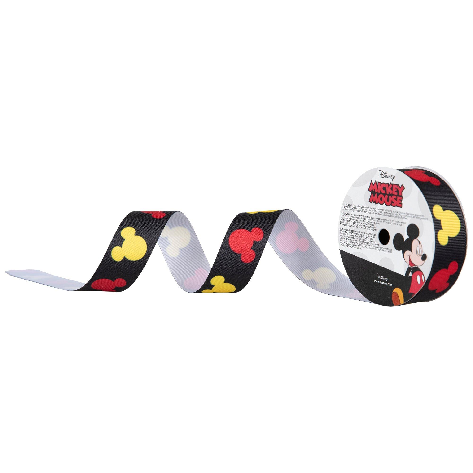 Mickey Mouse Grosgrain Ribbon - 1&quot;