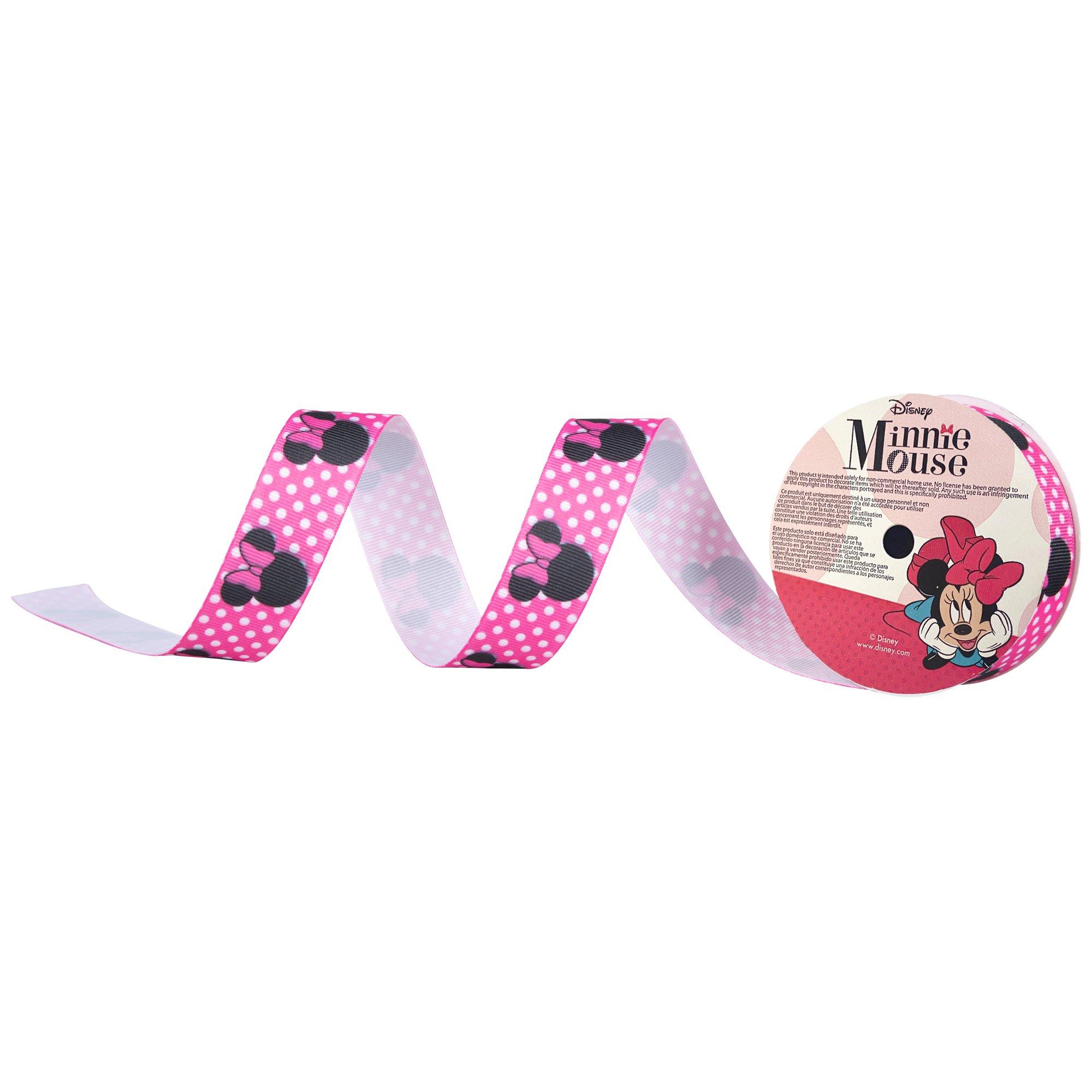 Minnie Mouse Polka Dot Grosgrain Ribbon - 1&quot;